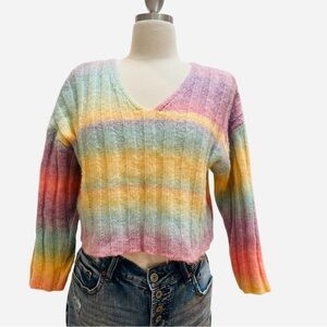 Cloud Chaser Gradient Pink Sweater